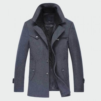 Winter Mens Thick Coats Slim Fit Jackets Mens Casual Warm Outerwear Jacket and Coat Male Peacoat Men Brand Clothes M-4XL ML095