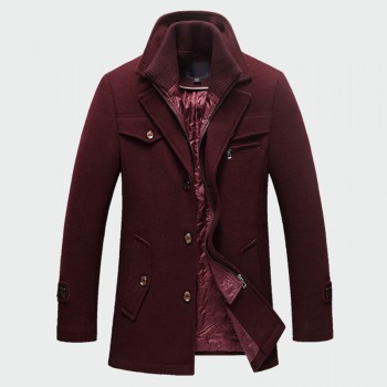 Winter Mens Thick Coats Slim Fit Jackets Mens Casual Warm Outerwear Jacket and Coat Male Peacoat Men Brand Clothes M-4XL ML095