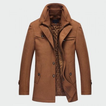 Winter Mens Thick Coats Slim Fit Jackets Mens Casual Warm Outerwear Jacket and Coat Male Peacoat Men Brand Clothes M-4XL ML095