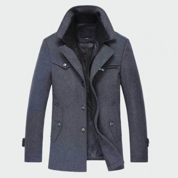 Winter Mens Thick Coats Slim Fit Jackets Mens Casual Warm Outerwear Jacket and Coat Male Peacoat Men Brand Clothes M-4XL ML095