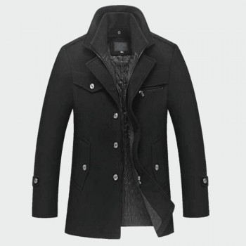Winter Mens Thick Coats Slim Fit Jackets Mens Casual Warm Outerwear Jacket and Coat Male Peacoat Men Brand Clothes M-4XL ML095