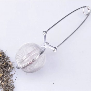4.5cm/1.77 Diameter Convenient Stainless Steel Handle Tea Mesh Ball Filter Stable Tea Strainer Strong Tea Infuser