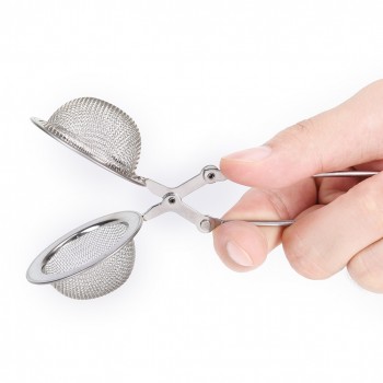 4.5cm/1.77 Diameter Convenient Stainless Steel Handle Tea Mesh Ball Filter Stable Tea Strainer Strong Tea Infuser