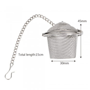 HILIFE Reusable Stainless Steel Teakettle Locking Tea Filter Seasoning Ball Multifunction Mesh Herbal Ball  Tea Spice Strainer