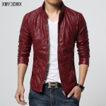 2017 Mens Motorcycle Leather Jackets Men Autumn Winter Leather Clothing Men Slim Fit Leather Jackets Male Business casual Coats