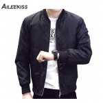 2019 Spring Autumn Casual Solid Fashion Slim Bomber Jacket Men Overcoat Baseball Jackets Mens streetwear Jacket 4xl Top XT380