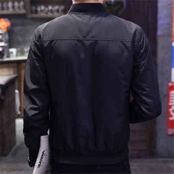 2019 Spring Autumn Casual Solid Fashion Slim Bomber Jacket Men Overcoat Baseball Jackets Mens streetwear Jacket 4xl Top XT380