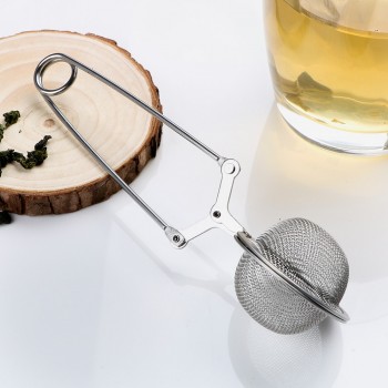 HOOMIN Coffee Herb Spice Filter Diffuser Handle Tea Ball Sphere Mesh Tea Strainer Tea Infuser Stainless Steel