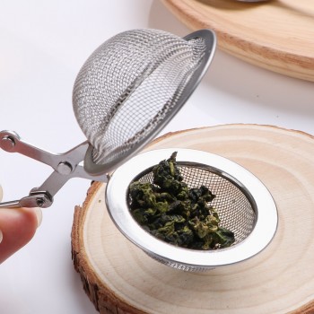 HOOMIN Coffee Herb Spice Filter Diffuser Handle Tea Ball Sphere Mesh Tea Strainer Tea Infuser Stainless Steel