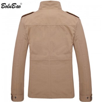 BOLUBAO 2018 Men Jacket Coat Long Section Fashion Trench Coat New Autumn Brand Casual Silm Fit Overcoat Jacket Male
