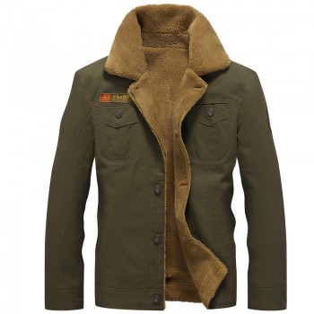 2018 Winter Bomber Jacket Men Air Force Pilot MA1 Jacket Warm Male fur collar Mens Army Tactical Fleece Jackets Drop Shipping