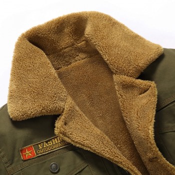 2018 Winter Bomber Jacket Men Air Force Pilot MA1 Jacket Warm Male fur collar Mens Army Tactical Fleece Jackets Drop Shipping