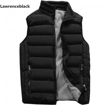 Vest Men New Stylish 2018 Autumn Warm Sleeveless Jacket Men Winter Waistcoat Mens Vest Fashion Casual Coats Mens Plus Size 1960