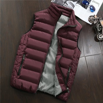 Vest Men New Stylish 2018 Autumn Warm Sleeveless Jacket Men Winter Waistcoat Mens Vest Fashion Casual Coats Mens Plus Size 1960