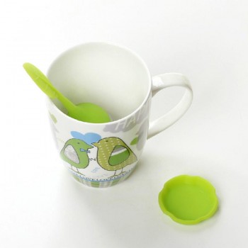 6 Colors Tea Infuser Silicone Tea Strainer Sweet Leaf Pattern Tea Filter Teapot for Loose Leaf Herbal Spice Filter Tools
