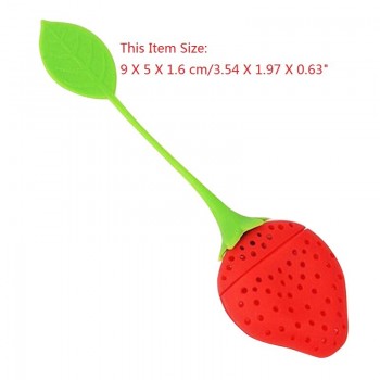 6 Colors Tea Infuser Silicone Tea Strainer Sweet Leaf Pattern Tea Filter Teapot for Loose Leaf Herbal Spice Filter Tools