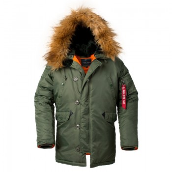 2018 Winter N3B puffer jacket men long canada coat military fur hood warm trench camouflage tactical bomber army korean parka