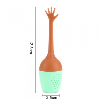 Creative Hand Gestures Tea Infuser Tea Strainer Tea Spoon Infuser Silicone Filter Herb Holder Brewing Tools Accessories