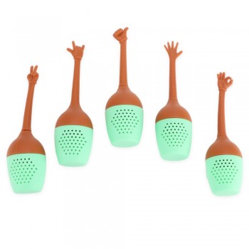 Creative Hand Gestures Tea Infuser Tea Strainer Tea Spoon Infuser Silicone Filter Herb Holder Brewing Tools Accessories