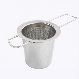 New Practical 304 Stainless Steel Tea Strainer Infuser Tea Ball Tea Spice Mesh Herbal Filter cooking tools Folding Handle