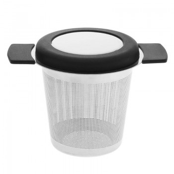 Stainless Steel Reusable Tea Infuser Basket Fine Mesh Tea Strainer With Handles Lid Tea and Coffee Filters for Loose Tea Leaf