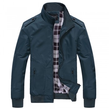 2018 Fashion Spring Mens Jackets Solid Coats Male Casual Stand Collar Jacket Outerdoor Overcoat M-XXXXL JK18030