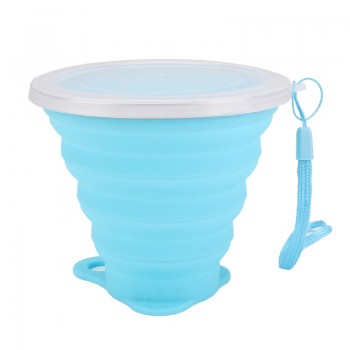270ML Travel Cup Stainless Steel Silicone Retractable Folding cups Telescopic Collapsible Coffee Cups Outdoor Sport Water Cup