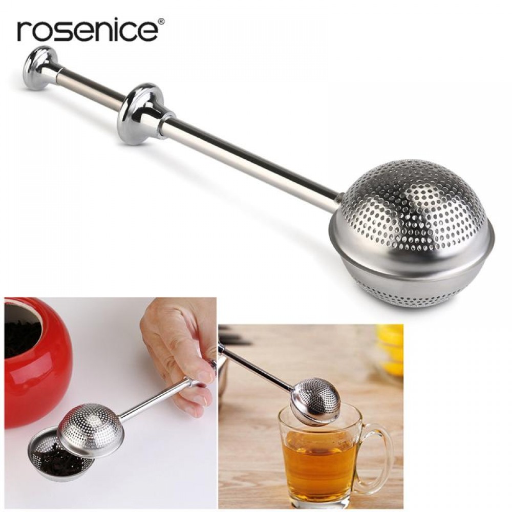 Premium Stainless Steel Teapot Tea Strainer Ball Shape Mesh Tea Infuser Filter Reusable Metal Tea Bag Spice Tea Tool Accessories