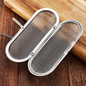 Pratical Tea Strainer Filter Hanging Safe Reusable Mesh Tea Strainer Stainless Tea Infuser Strainer Steel Kitchen Tool #705