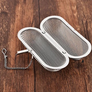 Pratical Tea Strainer Filter Hanging Safe Reusable Mesh Tea Strainer Stainless Tea Infuser Strainer Steel Kitchen Tool #705