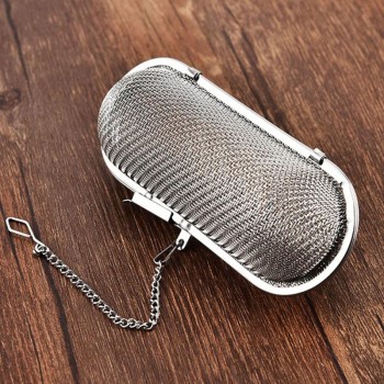 Pratical Tea Strainer Filter Hanging Safe Reusable Mesh Tea Strainer Stainless Tea Infuser Strainer Steel Kitchen Tool #705