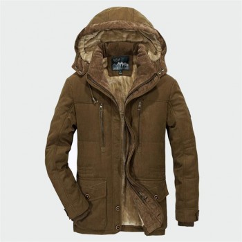Men Winter Coats Fleece Warm Thick Jackets Men Outerwear Windproof Casual Coat With Hooded Mens Parkas Plus size 5XL 6XL ML030