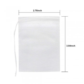 100Pcs/lot Disposable Tea Bags Empty Scented Tea Bag With String Heal Seal Filter Paper for Herb Loose Tea