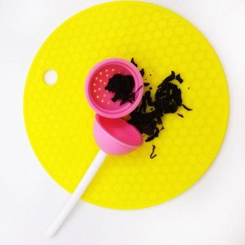 Silicon Sweet Tea Infuser Candy Lollipop Loose Leaf Mug Strainer Cup Steeper