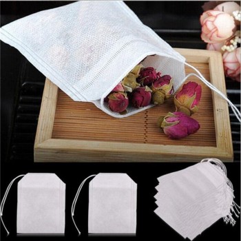 2018 New Tea Bags 100 Pcs/Lot Bags For Tea Bag Infuser With String Heal Seal 5.5 x 7CM Sachet Filter Paper Teabags Empty Tea Bag