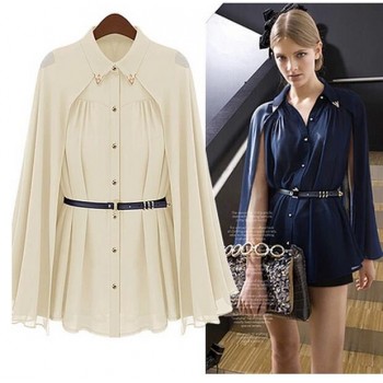 2017 Fashion Blusas Leisure Women shirts Shawl Cape-Style Chiffon Blouse Sun Protection Clothing Blusas Femininas 980C 20