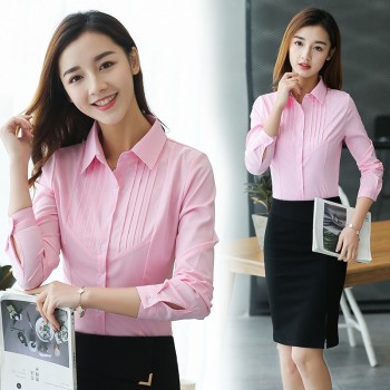 Women Blouse Womens Tops and Blouses Cotton Ladies Tops Shirts Women 2018 Shirts Pink Blusa Feminina Plus Size XXXL/5XL