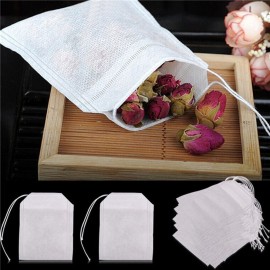 100Pcs/Lot Teabags 5.5 x 7CM Empty Scented Tea Bags Infuser With String Heal Seal Filter Paper for Herb Loose Tea Bolsas de te