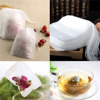 100Pcs/Lot Teabags 5.5 x 7CM Empty Scented Tea Bags Infuser With String Heal Seal Filter Paper for Herb Loose Tea Bolsas de te
