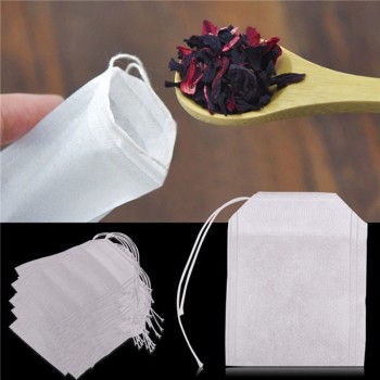 100Pcs/Lot Teabags 5.5 x 7CM Empty Scented Tea Bags Infuser With String Heal Seal Filter Paper for Herb Loose Tea Bolsas de te