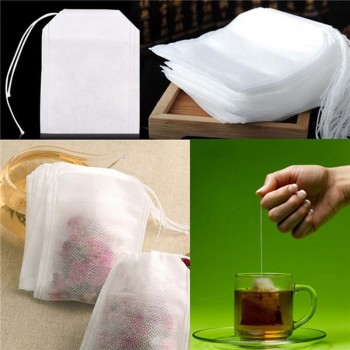 100Pcs/Lot Teabags 5.5 x 7CM Empty Scented Tea Bags Infuser With String Heal Seal Filter Paper for Herb Loose Tea Bolsas de te