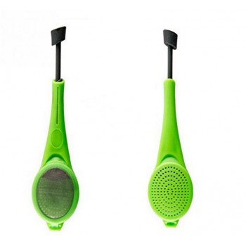 Cute Flavor Total Tea Infuser Gadget Measure Swirl Steep Stir Press Silicone Rubber Teaamp;Coffee Strainer Green New 2018 Tea Filte