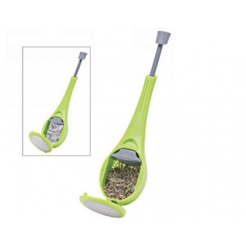 Cute Flavor Total Tea Infuser Gadget Measure Swirl Steep Stir Press Silicone Rubber Teaamp;Coffee Strainer Green New 2018 Tea Filte