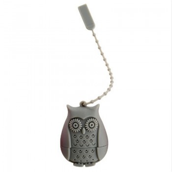 1pcs High Quality Cute Owl Tea Strainer Food Grade Silicone loose-leaf Tea Infuser Filter Diffuser Fun Cartoon Tea Accessories
