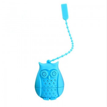 1pcs High Quality Cute Owl Tea Strainer Food Grade Silicone loose-leaf Tea Infuser Filter Diffuser Fun Cartoon Tea Accessories