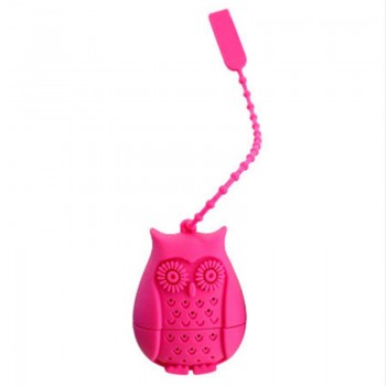 1pcs High Quality Cute Owl Tea Strainer Food Grade Silicone loose-leaf Tea Infuser Filter Diffuser Fun Cartoon Tea Accessories