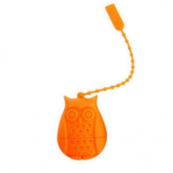 1pcs High Quality Cute Owl Tea Strainer Food Grade Silicone loose-leaf Tea Infuser Filter Diffuser Fun Cartoon Tea Accessories