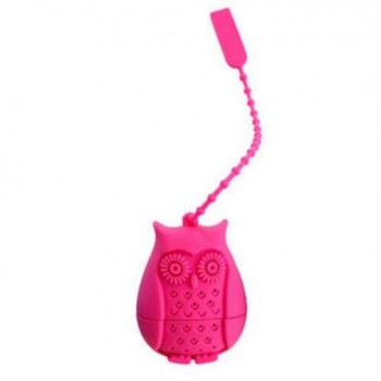 1pcs High Quality Cute Owl Tea Strainer Food Grade Silicone loose-leaf Tea Infuser Filter Diffuser Fun Cartoon Tea Accessories