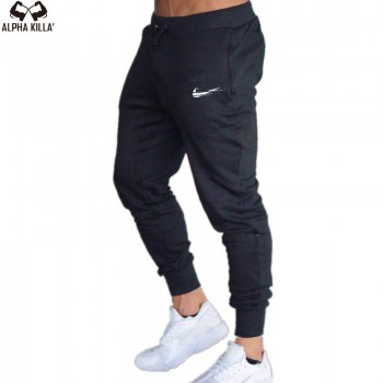 2018 New Men Joggers Brand Male Trousers Casual Pants Sweatpants Jogger grey Casual Elastic cotton GYMS Fitness Workout pan