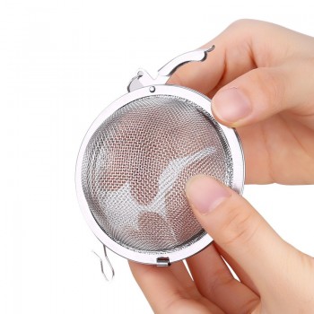 3 Size Stainless Steel Tea Pot Infuser Sphere Mesh Filter Loose Tea Leaves Strainer Handle Tea Ball Kitchen Cooking Gadgets